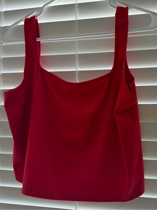 wild fable Tops - Wild Fable - Red Square Neck Crop Tank Top - Women